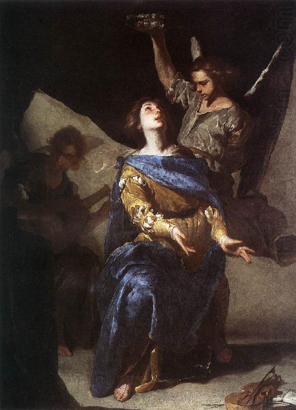 CAVALLINO, Bernardo The Ecstasy of St Cecilia df china oil painting image